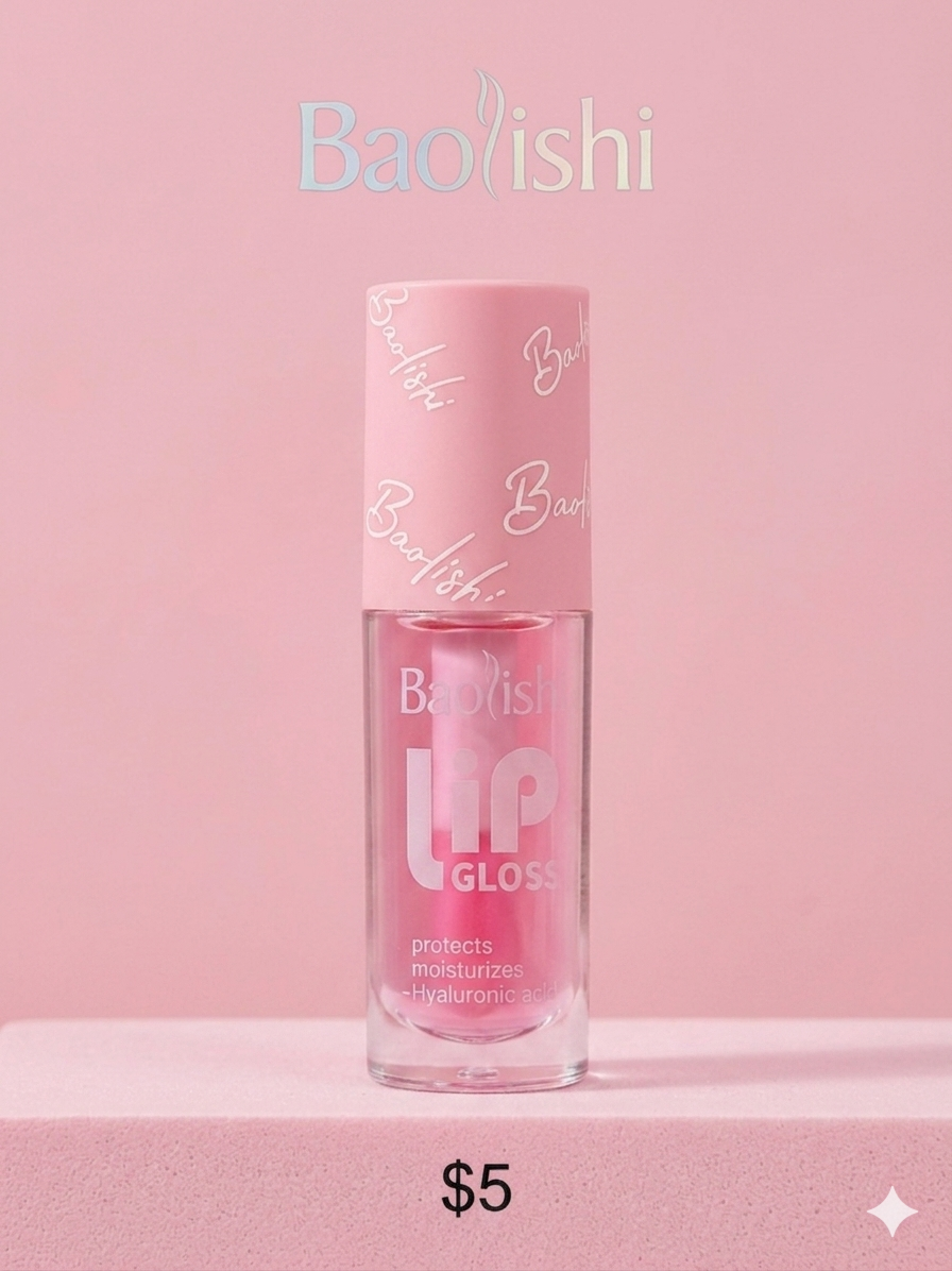 Baolishi Lip Gloss Hidratante con Ácido Hialurónico.