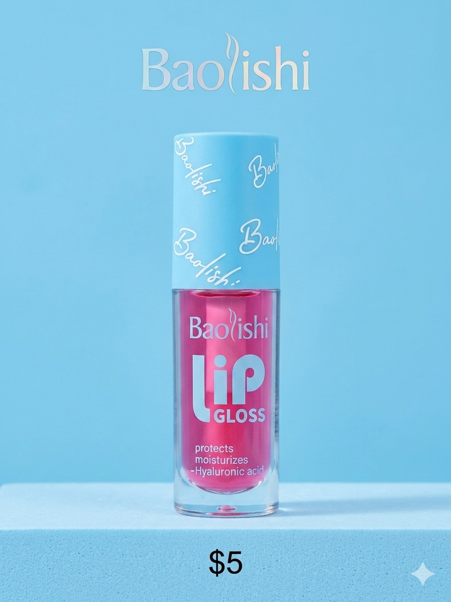 Baolishi Lip Gloss Hidratante con Ácido Hialurónico.