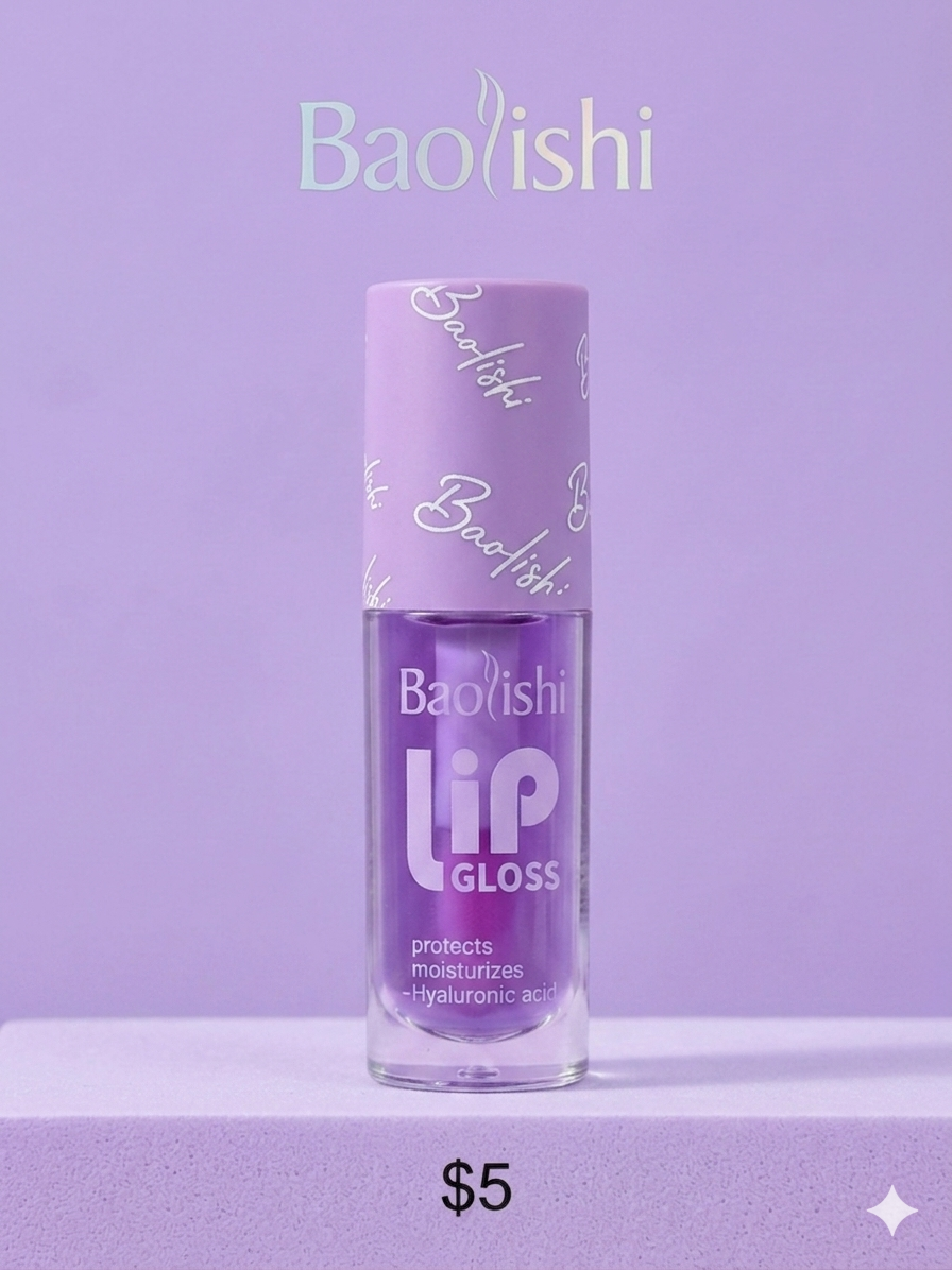 Baolishi Lip Gloss Hidratante con Ácido Hialurónico.